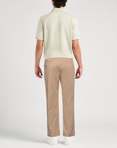 Wood Wood Man Pants Camel Size 34 Cotton, Elastane