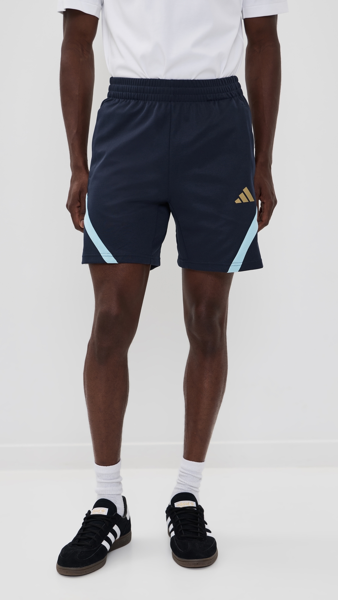 House of Tiro Nations Track Shorts 6.75 Night Navy/Ice Blue/White Blue