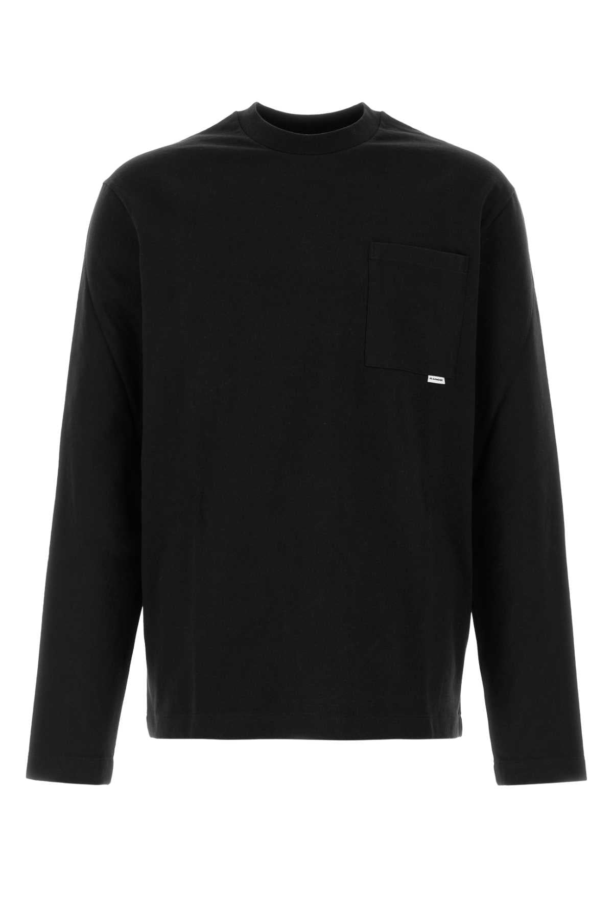 Long-Sleeve Pocket T-Shirt — Black