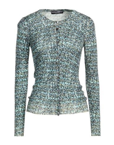 Woman Cardigan Turquoise Size 2 Virgin Wool