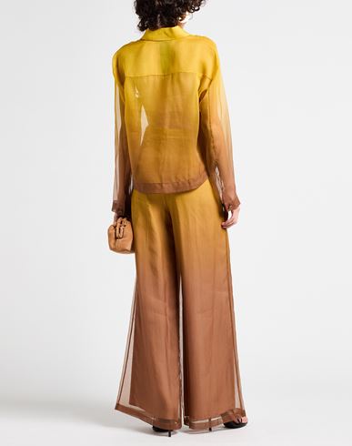 Woman Pants Marigold Size 10 Silk