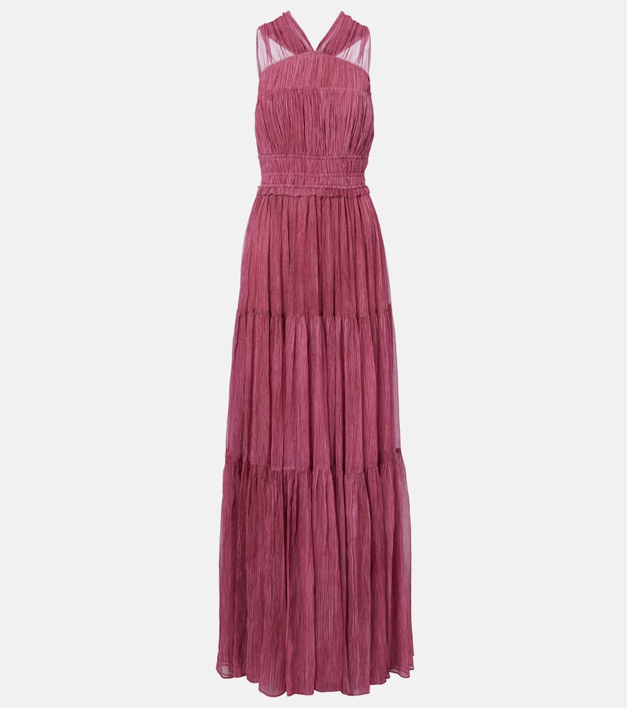 Freesia silk chiffon gown