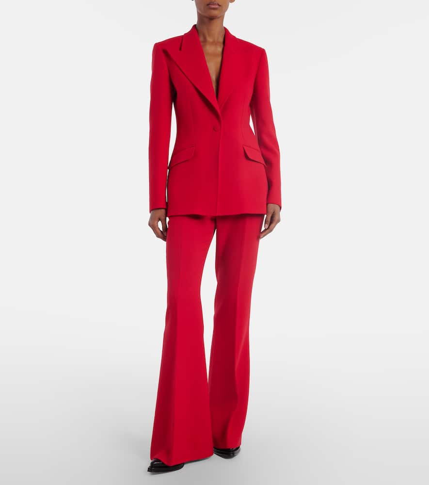 Rhein wool flared pants