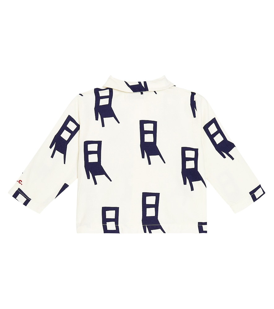 Baby printed cotton-blend shirt