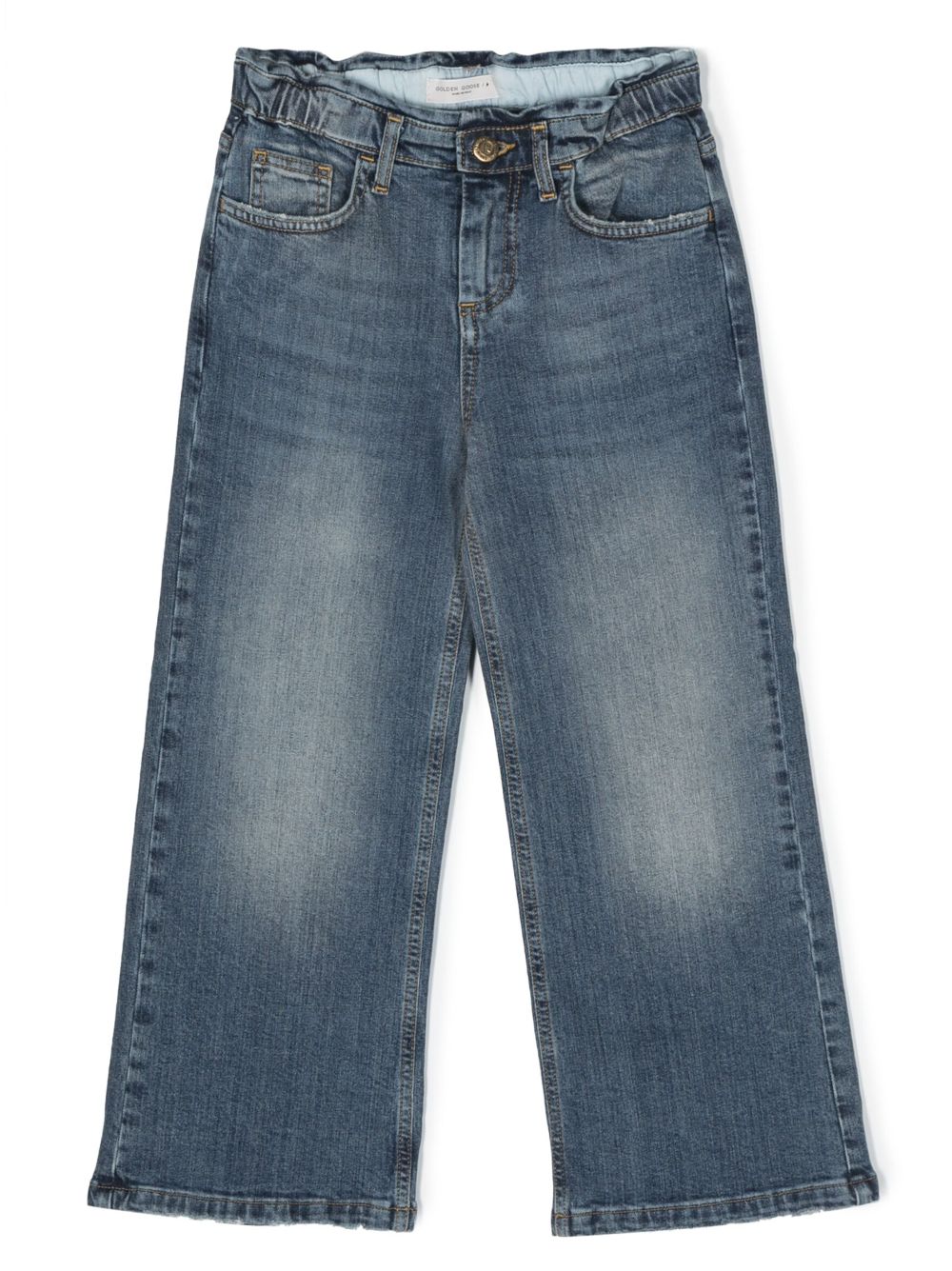 Straight-leg cotton jeans - Blue