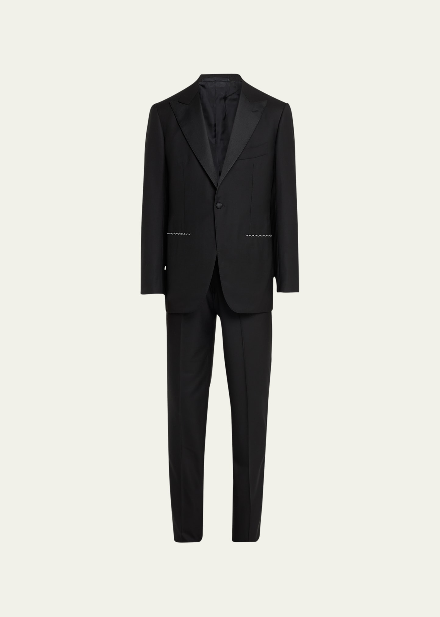 Men's 150s Wool Grosgrain Tuxedo