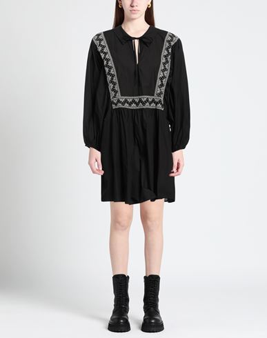 Momoní Woman Mini dress Black Size 10 Cotton