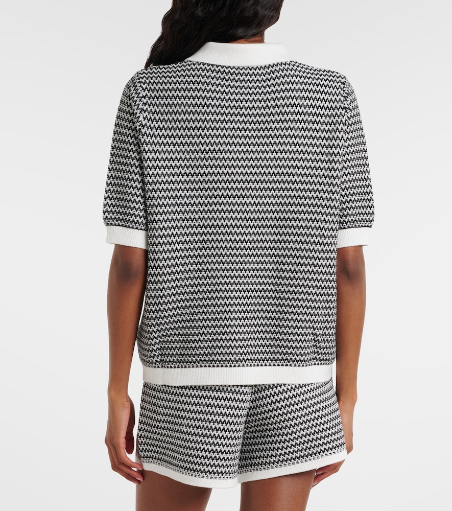 Gaelle chevron cotton cardigan