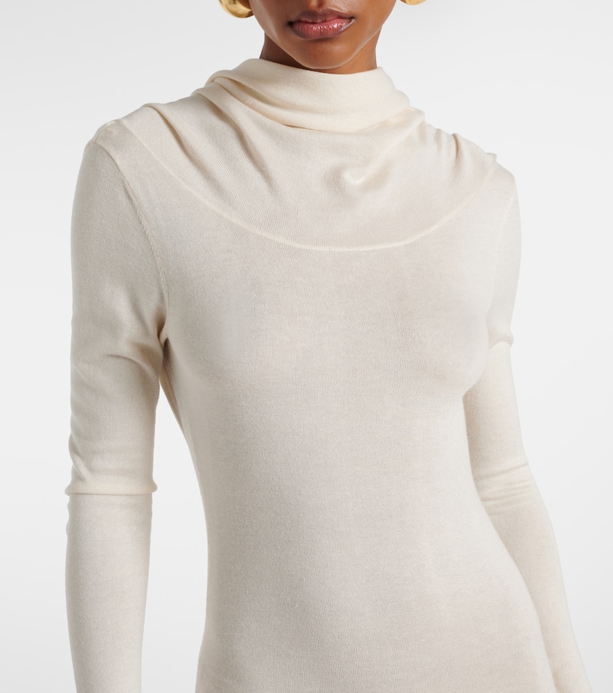 Viva knitted silk and cashmere maxi dress