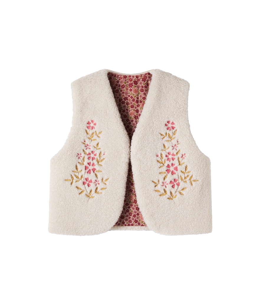 Victoria floral reversible cotton vest