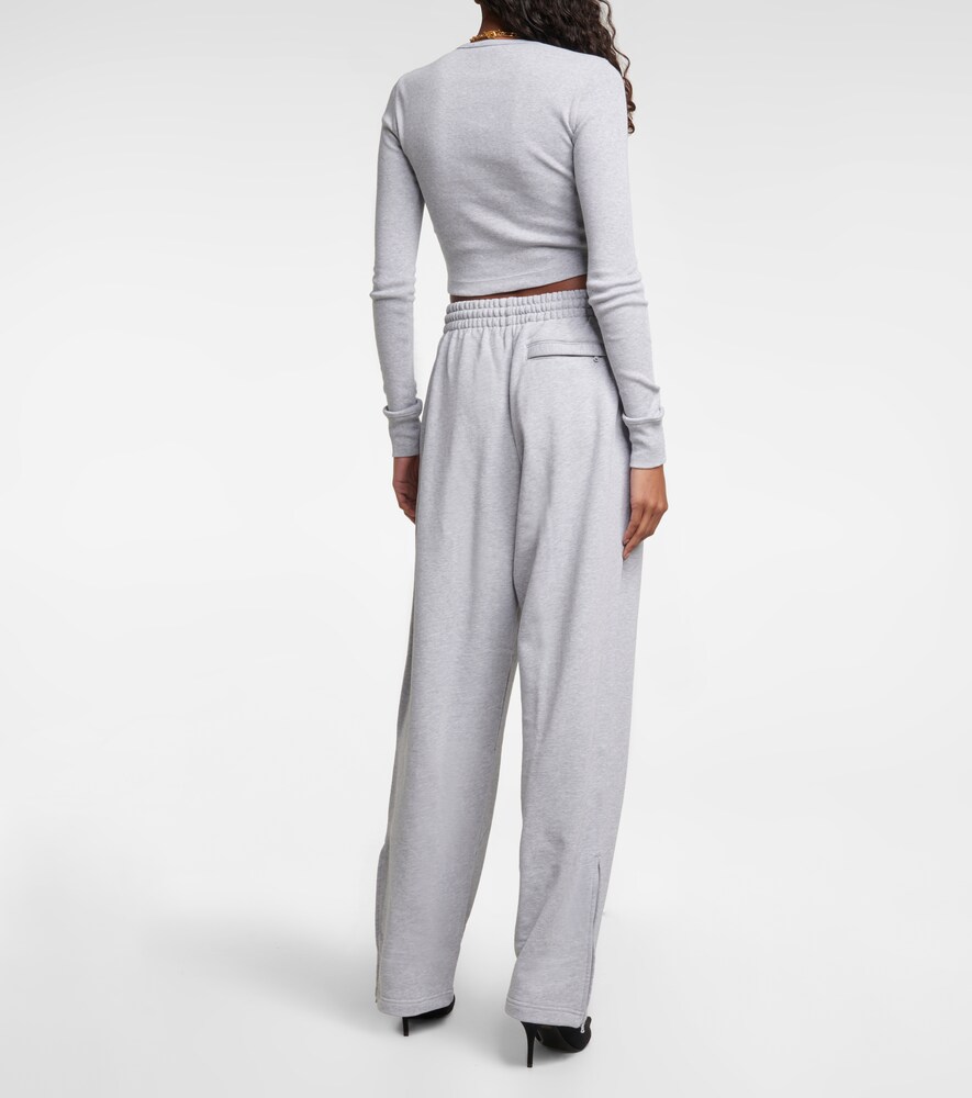 X Hailey Bieber wide-leg cotton sweatpants