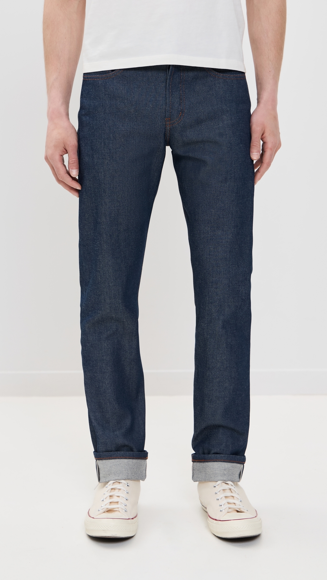 Naked & Famous Denim Weird Guy Natural Indigo Selvedge Jeans Indigo