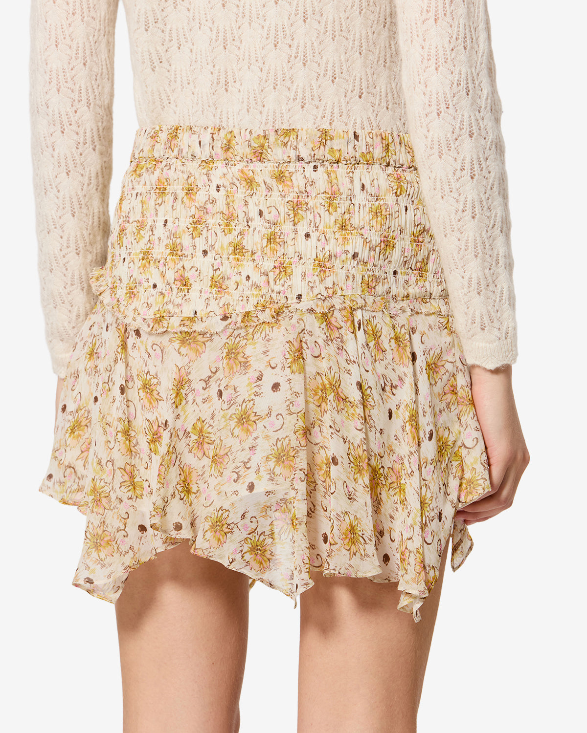 Fiala Skirt - Women - Light Yellow-ecru - Size 42 - Marant Étoile