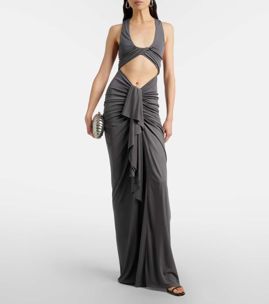 Vivenda cutout gathered gown