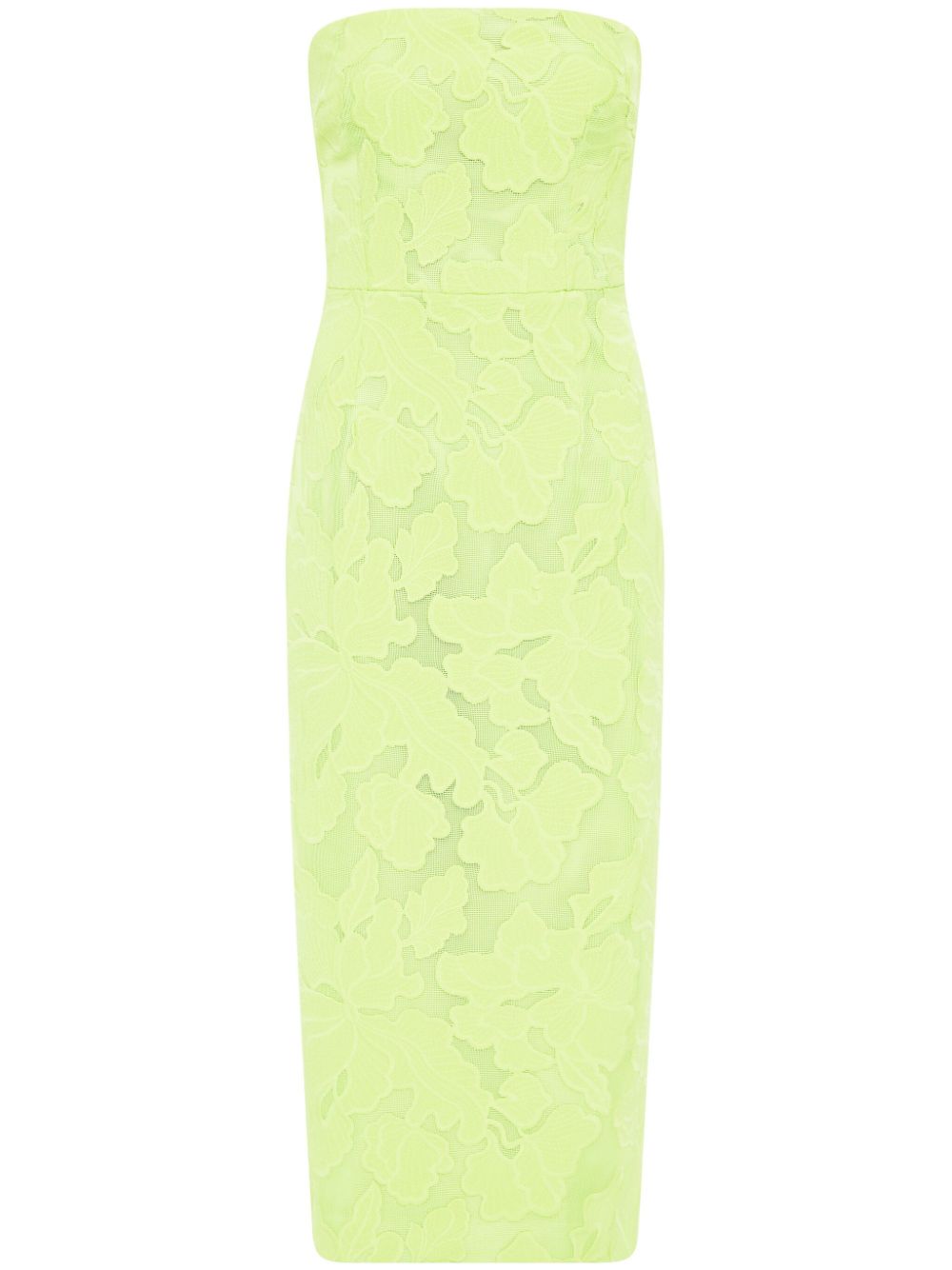 Amalia floral-lace midi dress - Green