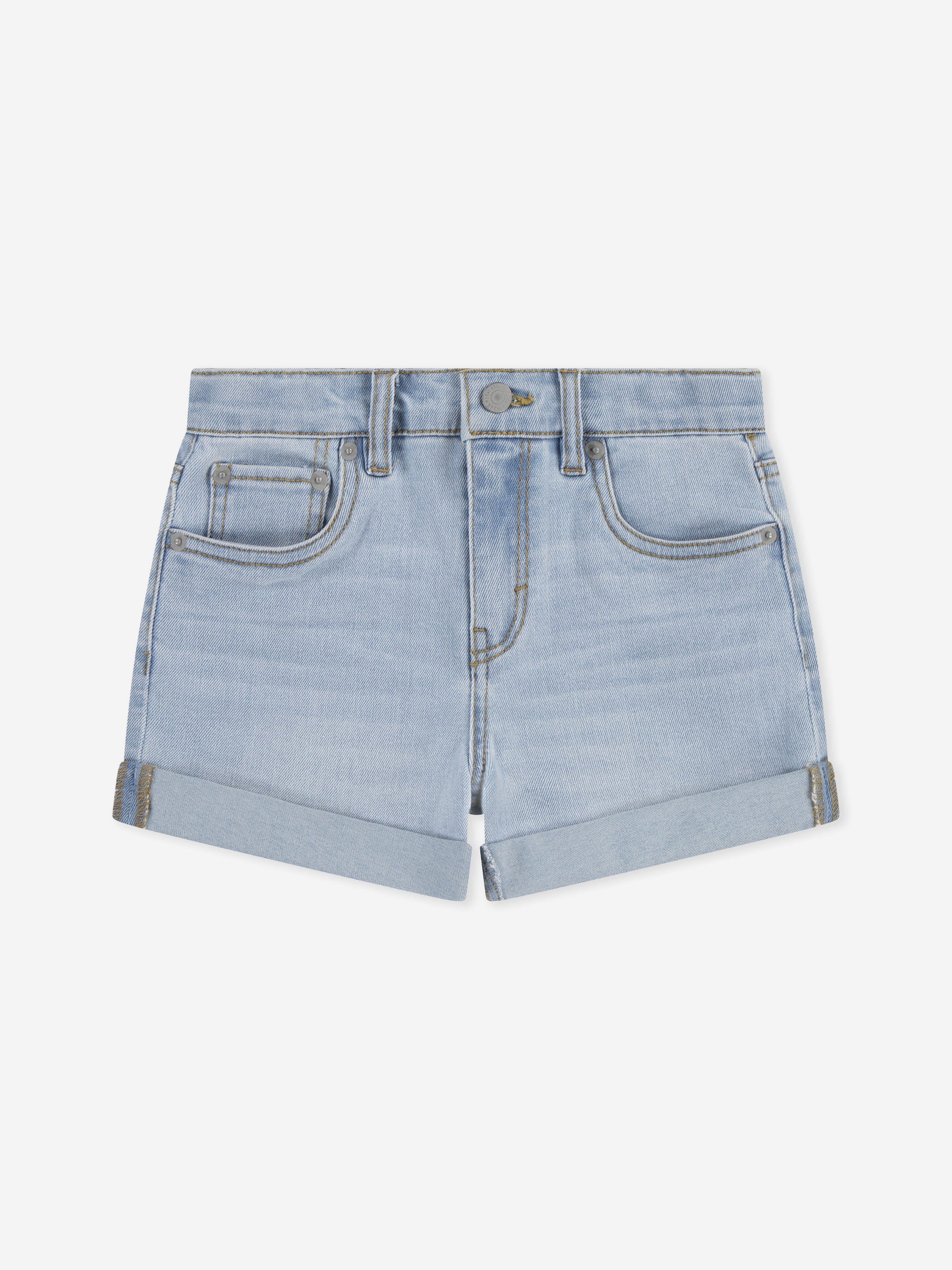 Levi's Kids Wear Girls Girlfriend Shorts in Blue 10 Yrs