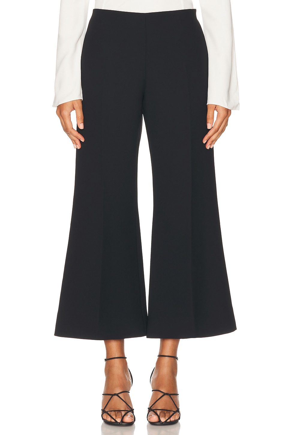 KHAITE Walter Pant in Black - Black.  6 also in 0