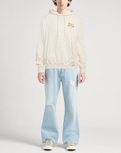 Drôle De Monsieur Man Sweatshirt Cream Size XL Cotton