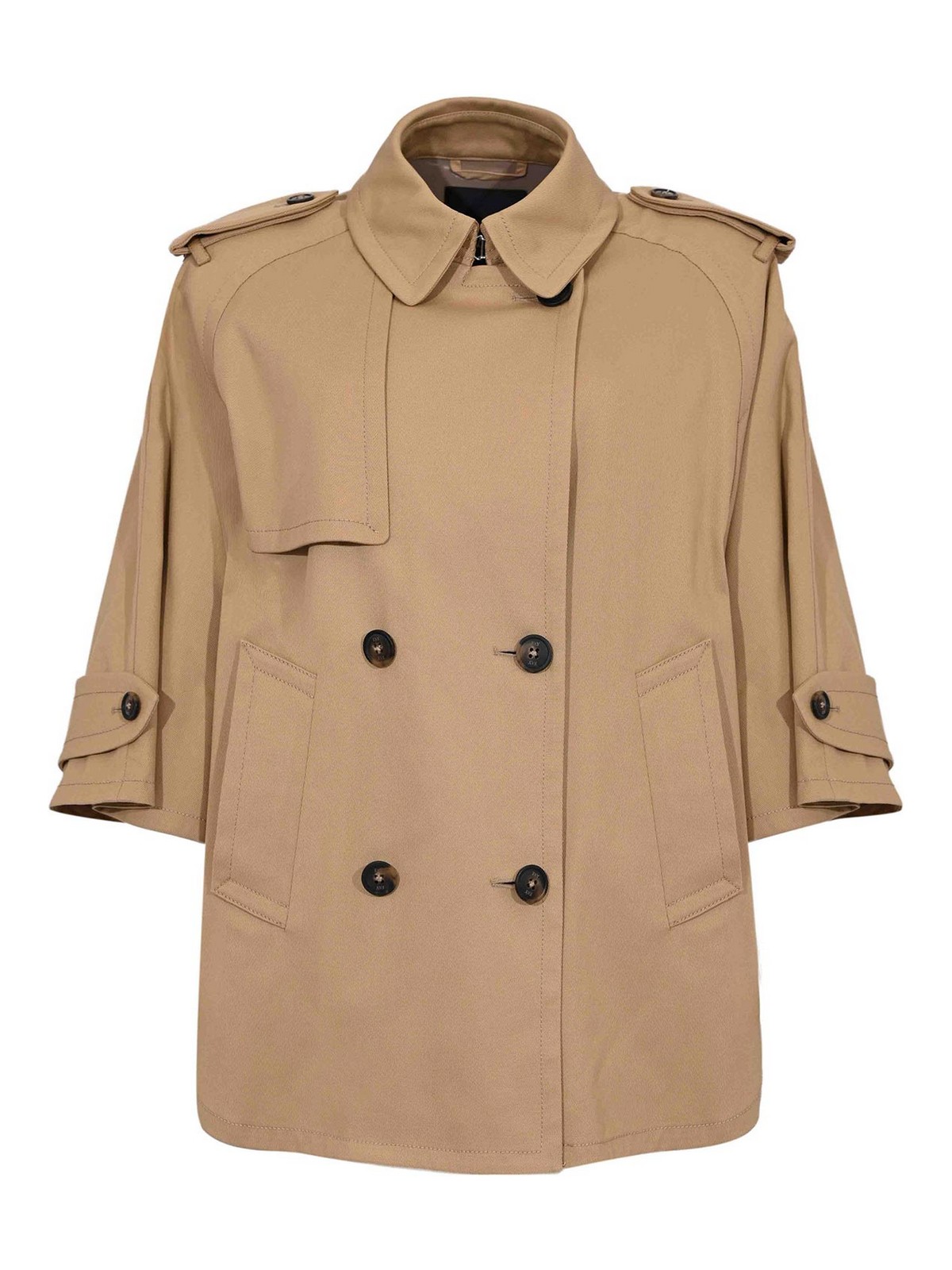 Fay - jacket epaulettes buttoned cuffs flap pockets vent