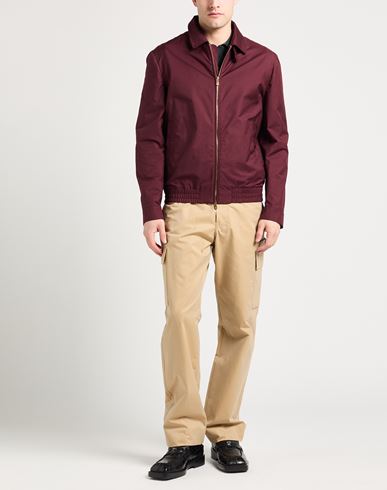 Man Jacket Plum Size 42 Cotton, Polyester