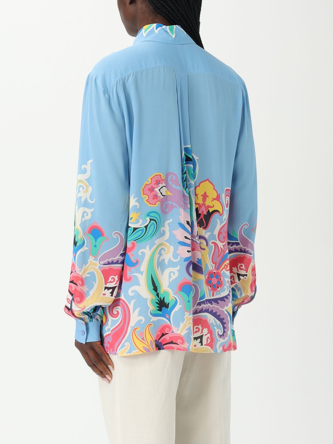 Floral-print shirt - Blue