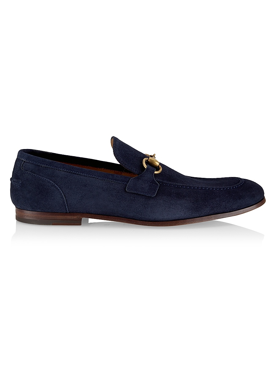 Men's Jordaan Horsebit Suede Mocassins - Navy