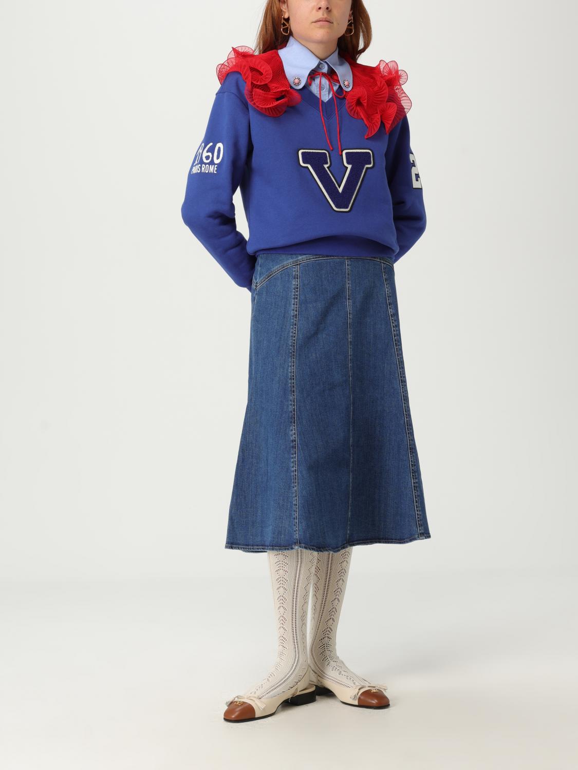 Sweatshirt Woman color Blue