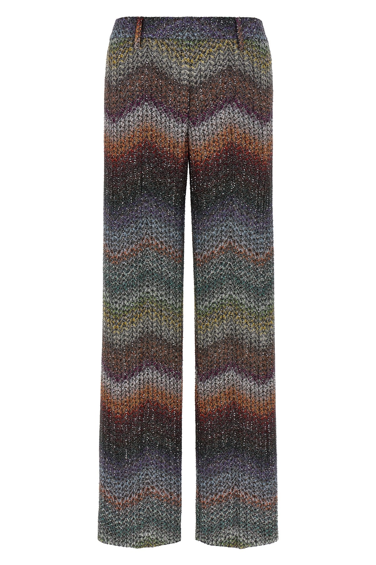 Zigzag Lamé Viscose Pants
