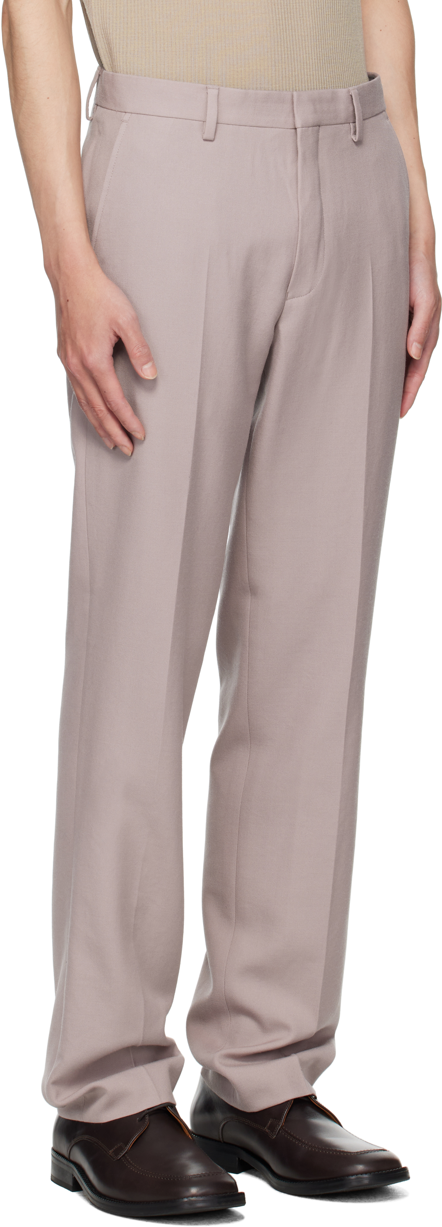 Purple Wool Trousers