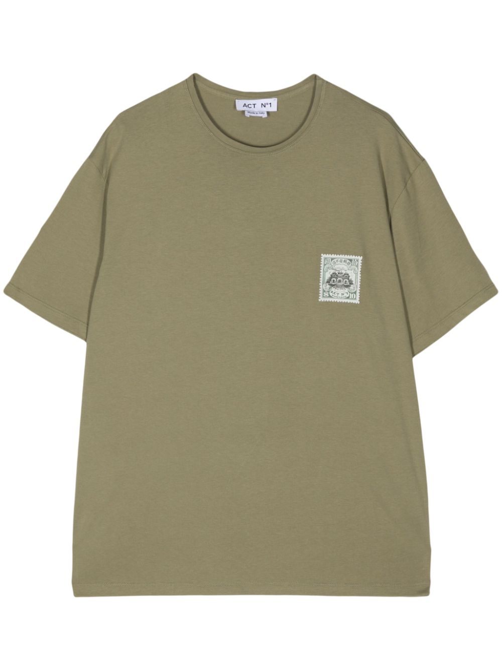 Logo-print cotton t-shirt - Green