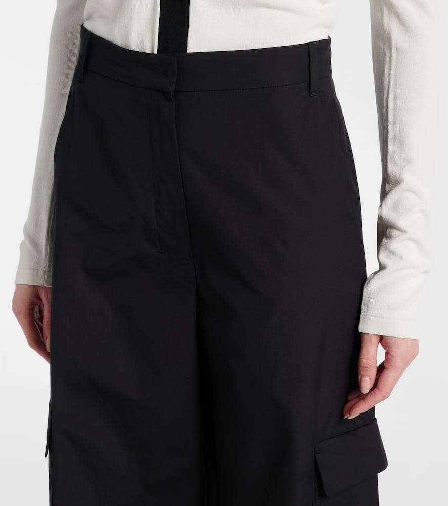 Gloria high-rise cotton cargo pants