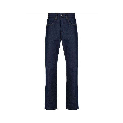 Mid-rise straight-leg jeans - Blue