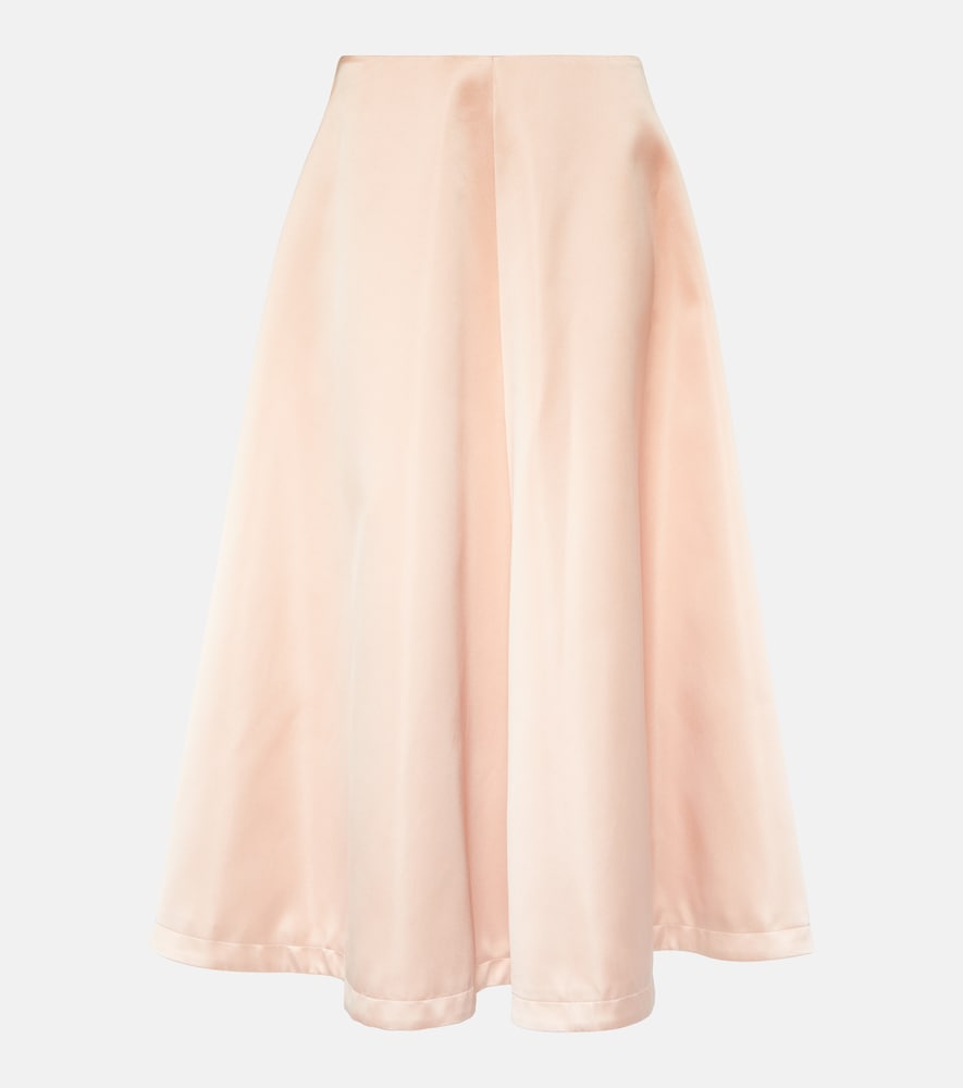 Varda satin midi skirt