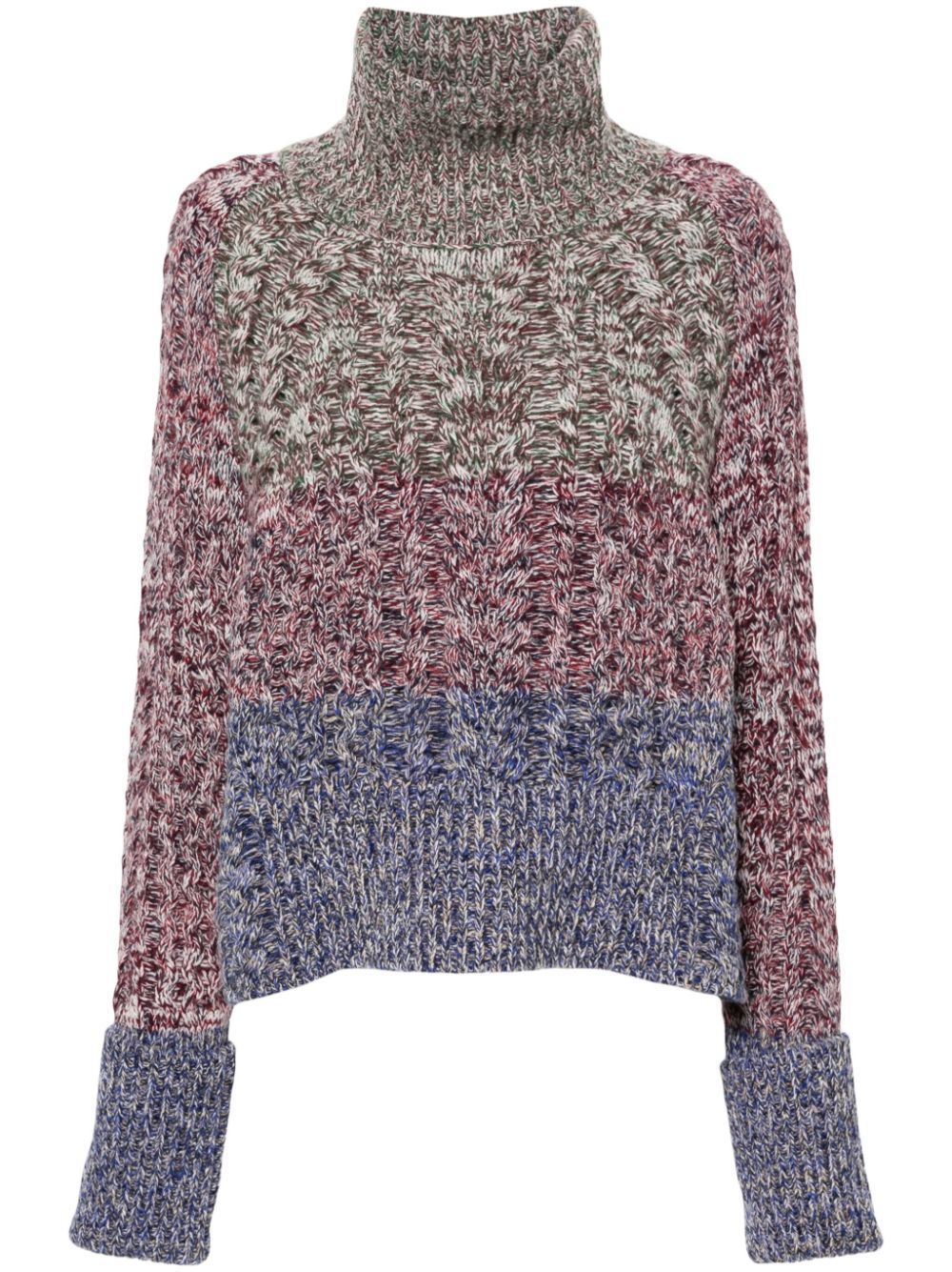 Megane high-neck sweater - Green