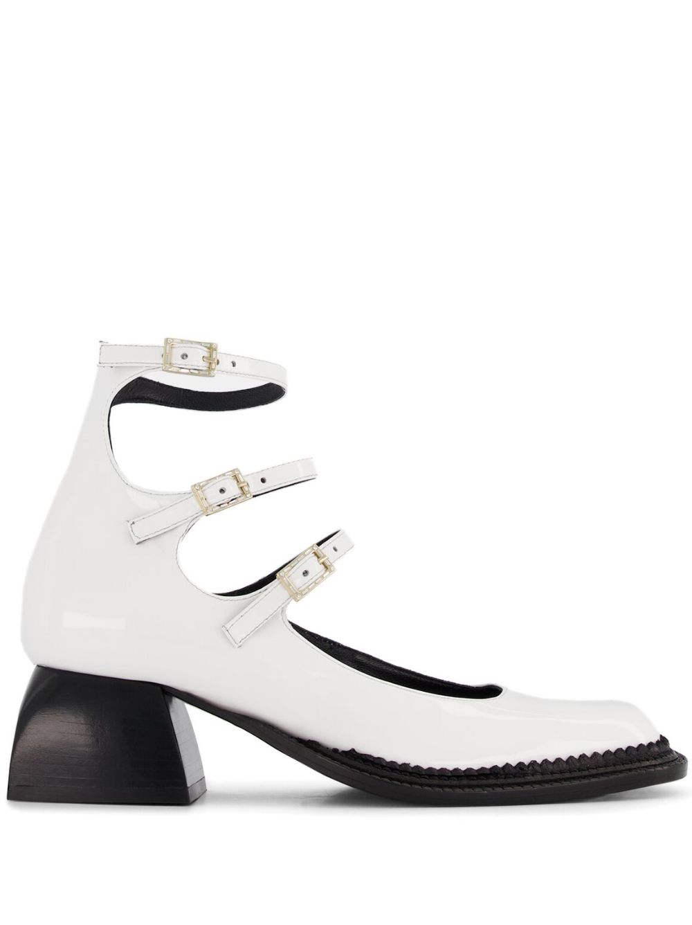 Bulla London patent leather pumps - White