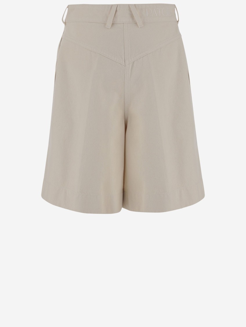 Cotton Short Pants With Logo