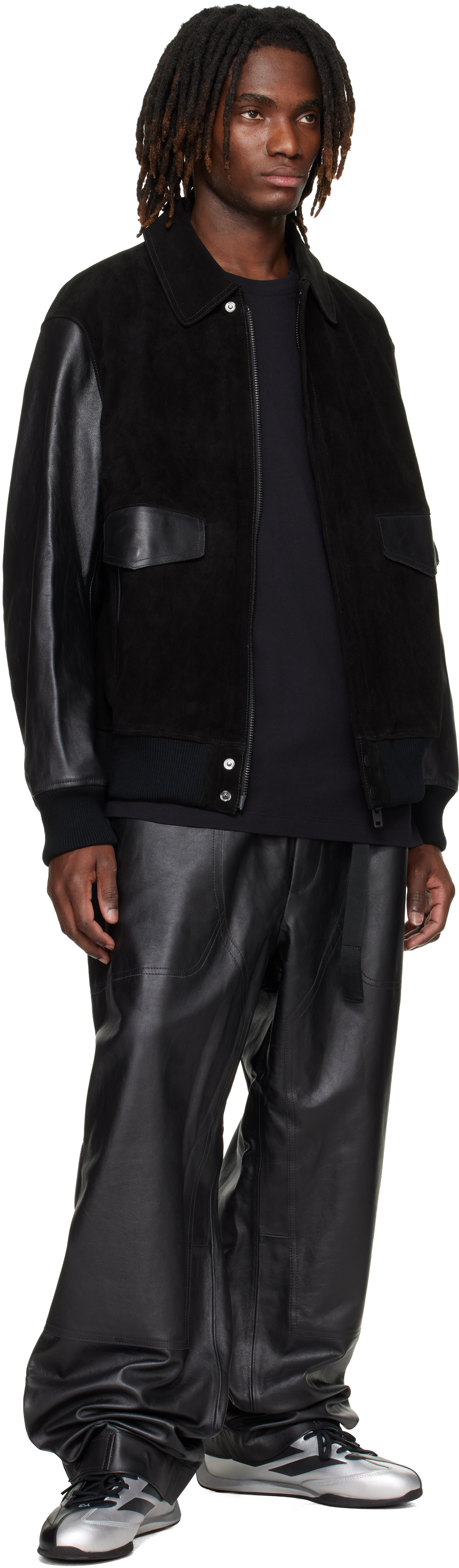 Black Mercedes-AMG F1 Edition Racing Leather Jacket
