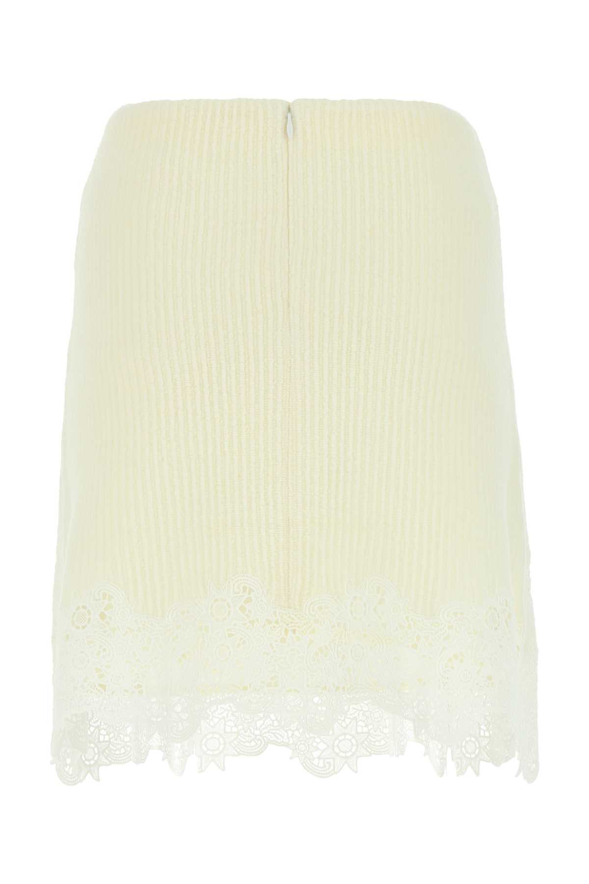 Lace Detailed Flared Mini Skirt