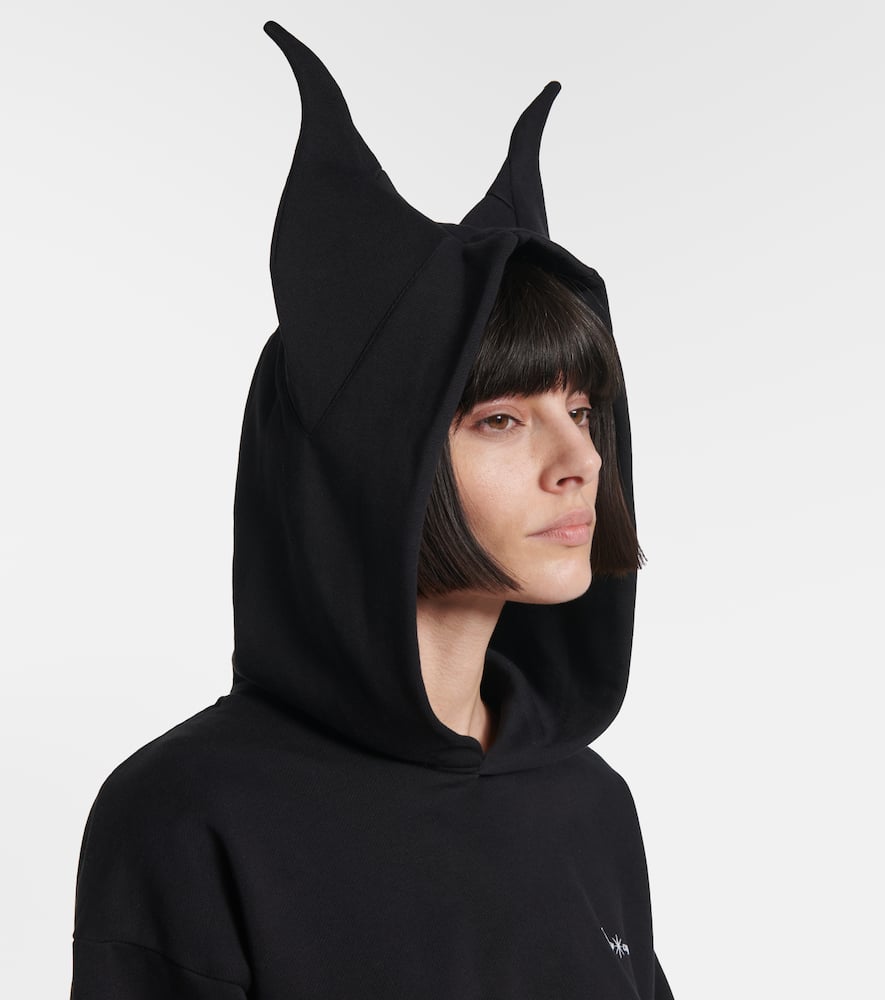 X Disney Maleficent cotton-blend hoodie