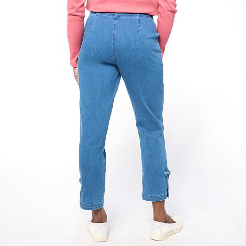 Denim Skimmer Straight Leg Pant - Blue