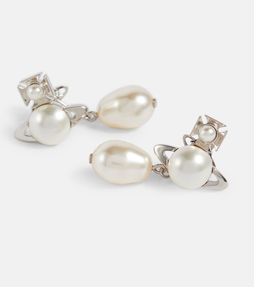 Inass faux pearl drop earrings
