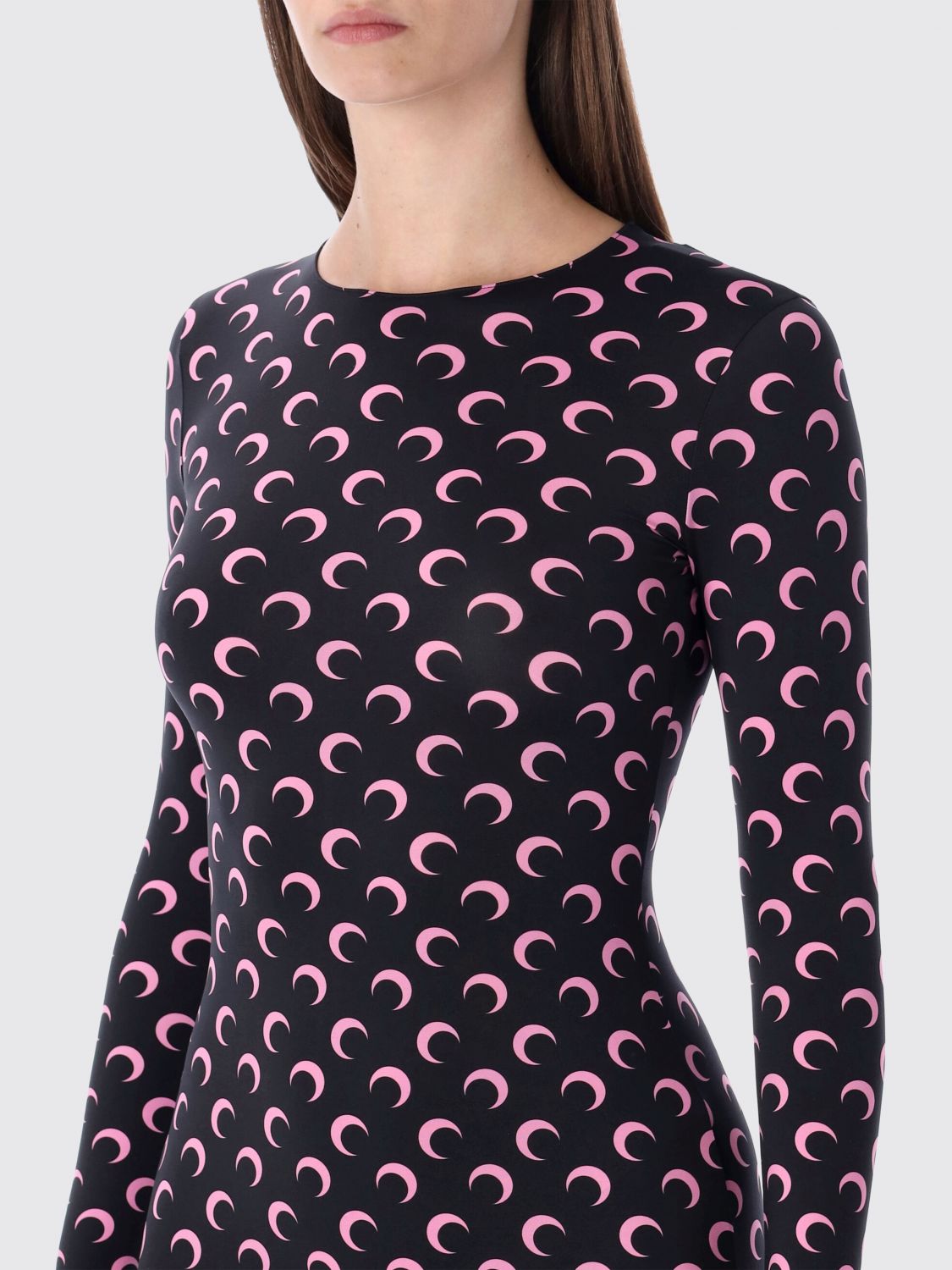 Moonogram-pattern jumpsuit - Purple