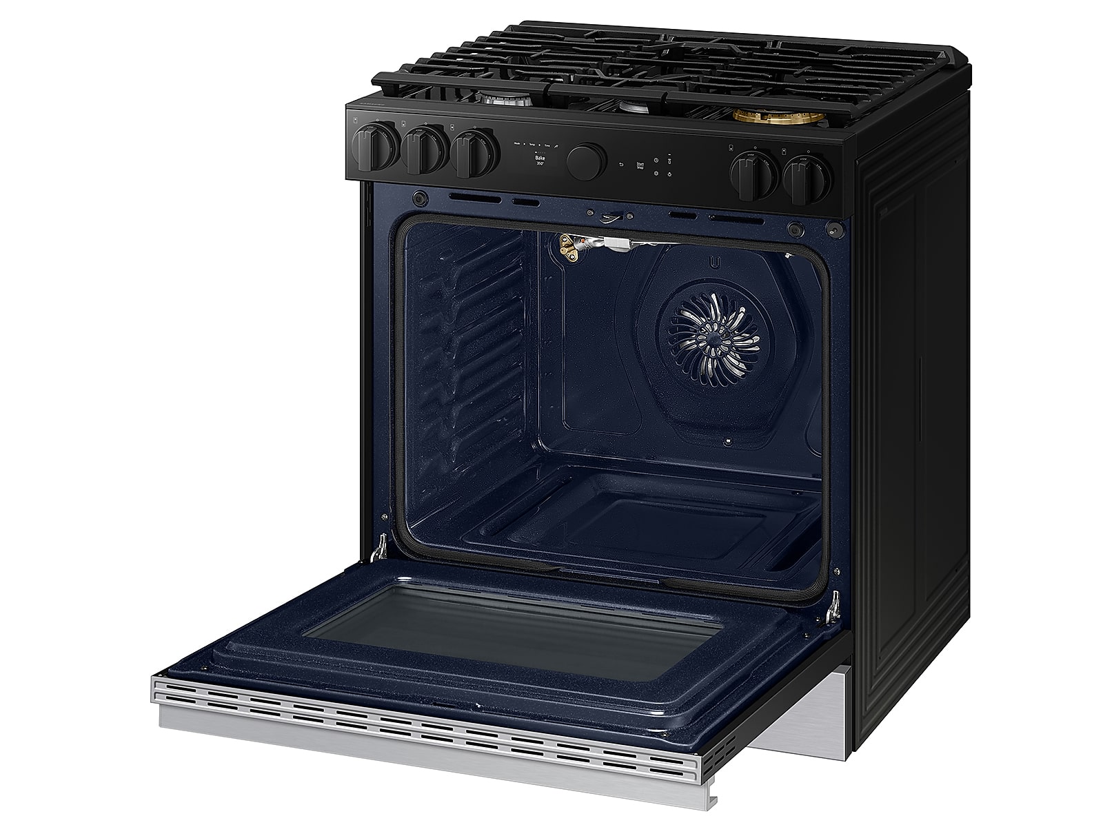 Bespoke 6.0 cu. ft. Smart Slide-In Gas Range with Air Sous Vide & Air Fry in Stainless Steel(NSG6DG8500SRAA)