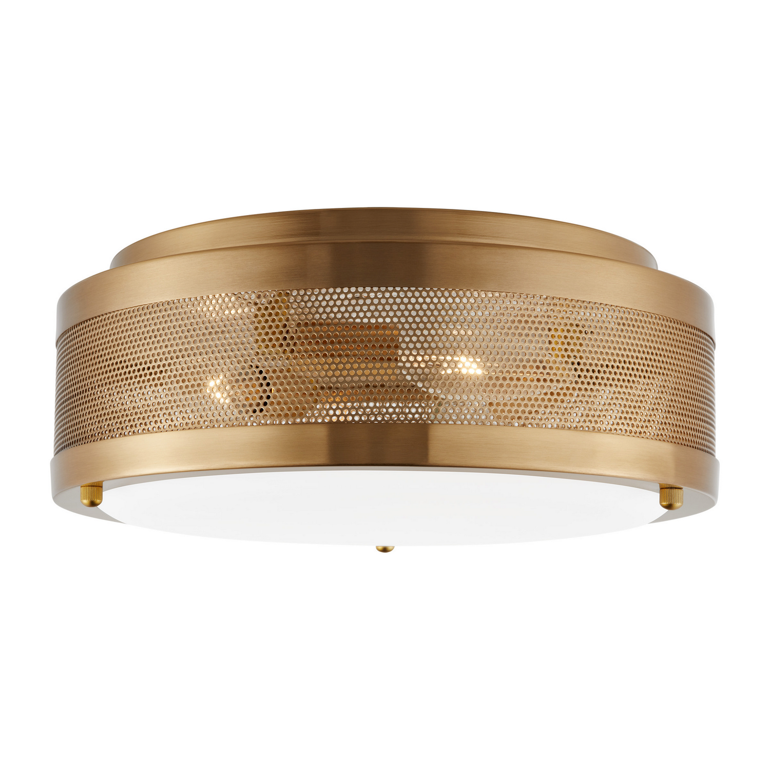 Vander 3-Light Flushmount Ceiling Light in Satin Bra