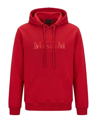 Man Sweatshirt Red Size XL Cotton, Polyester