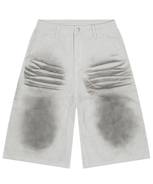 XP287 Dirty Washing Bermuda Cotton Pants