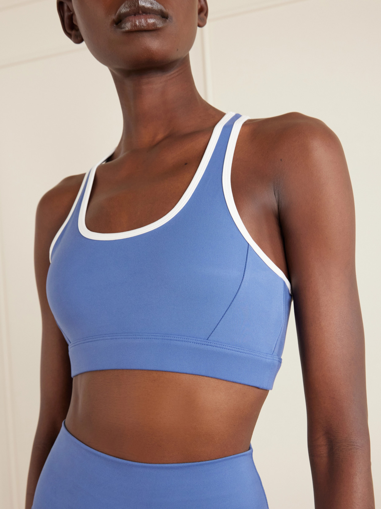 Selma Freesoft Jersey Sports Bra - Blue