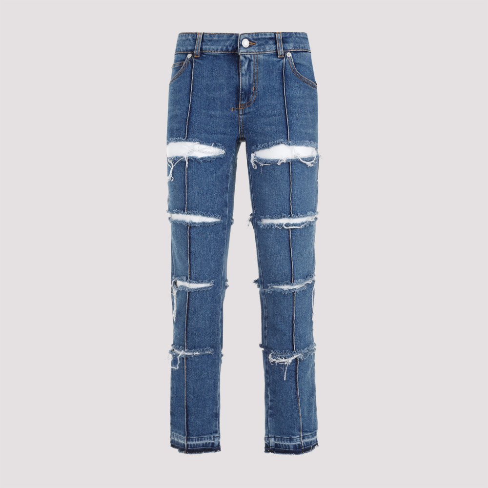 Denim Blue Stone Wash Jeans
