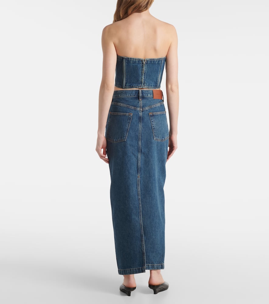 Wardrobe. NYC Denim maxi skirt