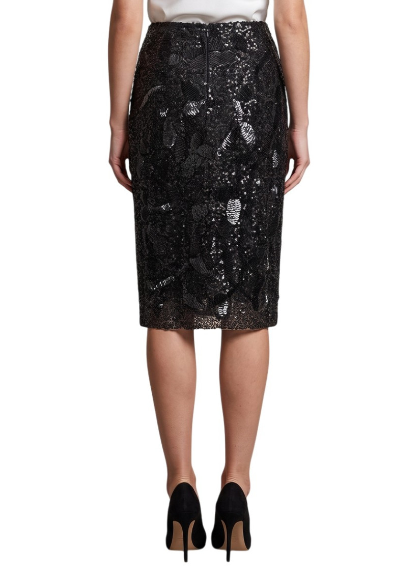 Skirt With Floral Decoration